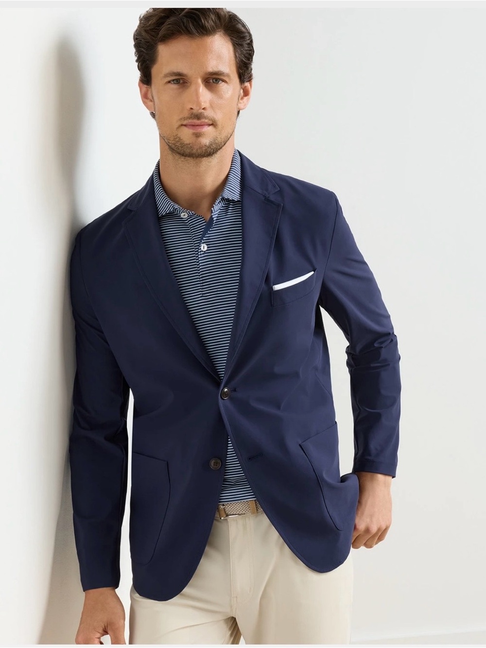 NWT Peter Millar Crown Crafted Bingham Performance Blazer: Navy (Medium)